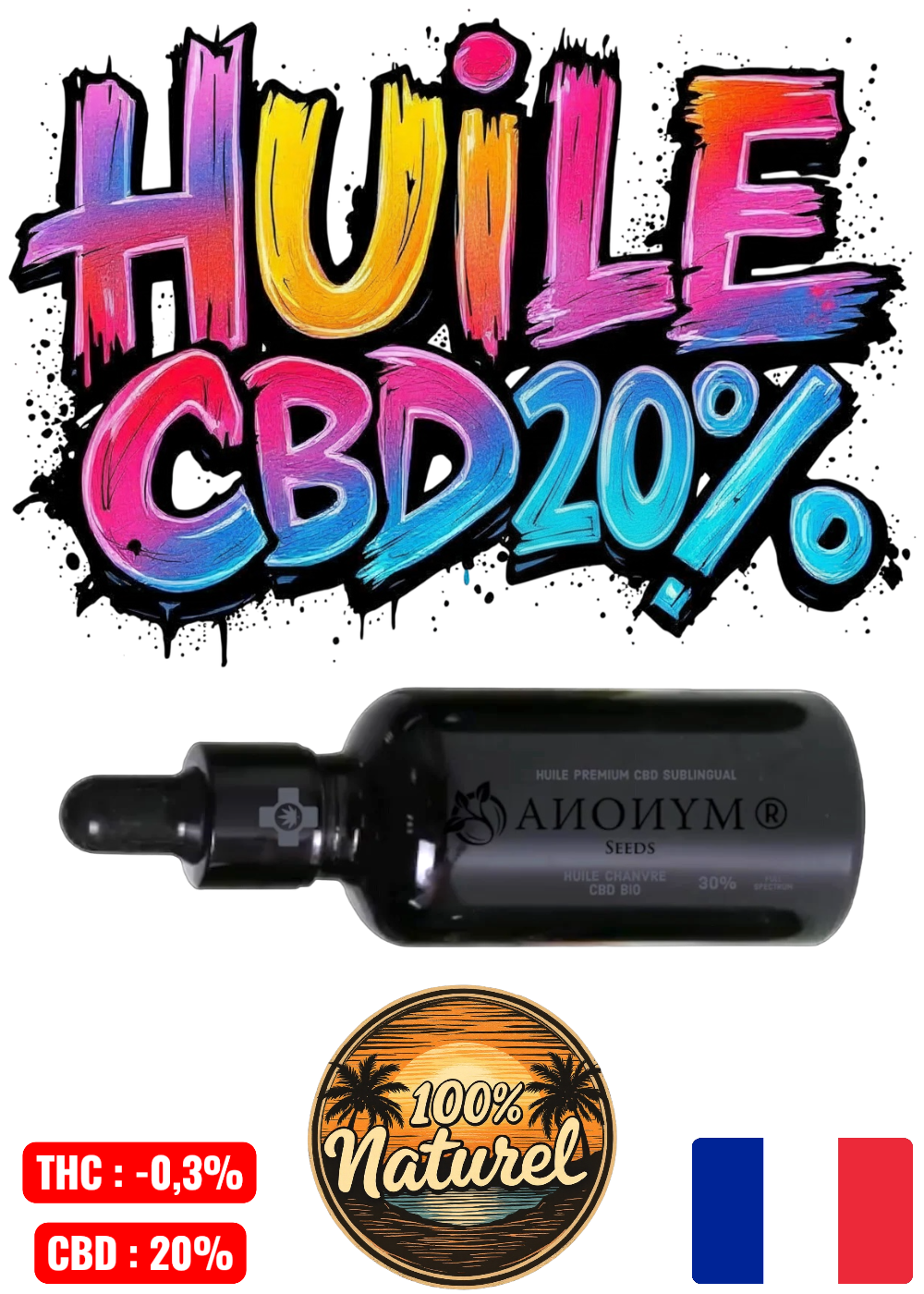 HUILE DE CBD BIO 20%